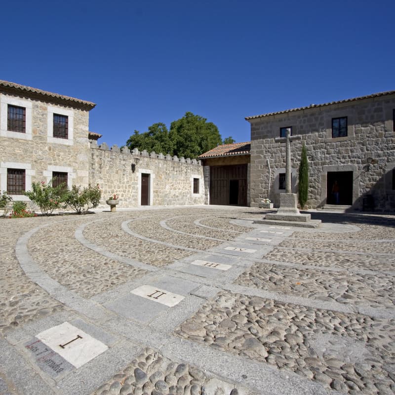 The Convent of the Incarnation (La Encarnación) was the convent St Teresa joined in Ávila, and after being elected Prioress, she attempted to reform this Carmelite convent. In fact, this convent was only reformed in 1940!

The courtyard in front of the convent (shown above) features the seven chambers of the <a href="http://www.catholicfirst.com/thefaith/catholicclassics/stteresa/castle/interiorcastle.cfm" rel="nofollow">'Interior Castle'<a rel="nofollow"> which is central to St Teresa's spiritual writings on the stages of Christian perfection.</a></a>