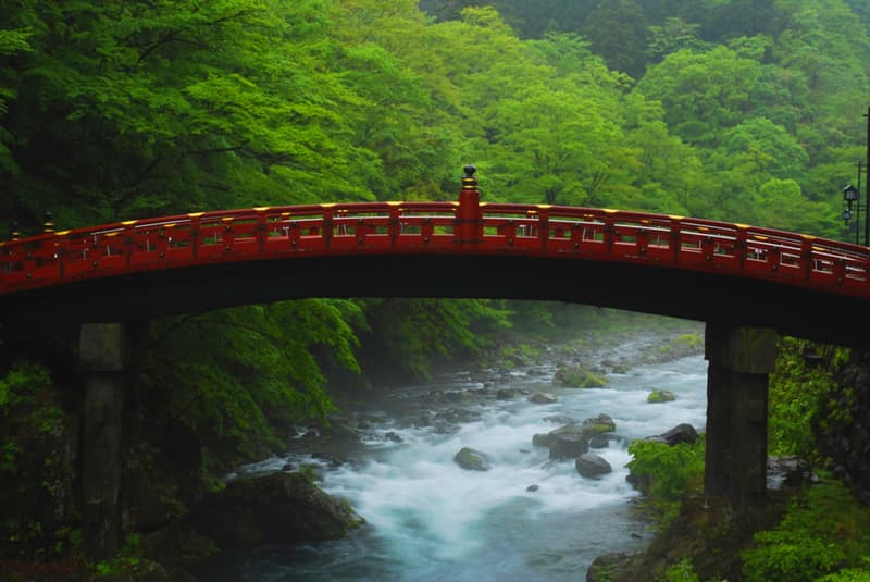 This is the Shinkyo Bridge in Nikko, part of the Futarasan Shrine. It was a gloomy day with a little bit of drizzle, so it was great for a long exposure to get a smooth water flow. The color of the water was an incredible icy blue and I wish I could go back to get an HDR of it. Hopefully soon!