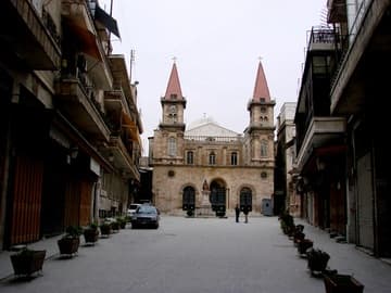 The Maronite cathedral.
