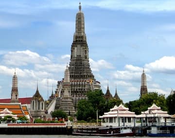 View of Wat Arun from the river.