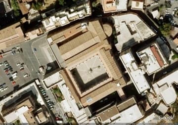 Aerial view of San Pietro in Vincoli.