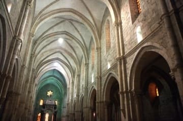 Cistercian Gothic nave of the church.