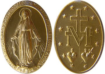The miraculous medal (click to enlarge).