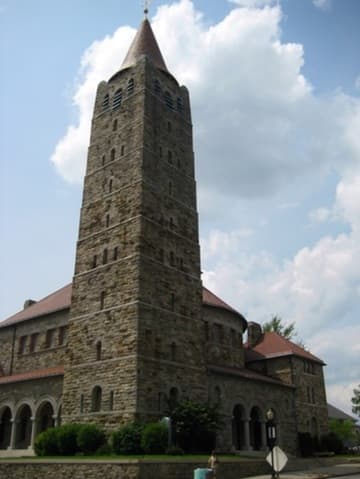 The great tower of Lovely Lane Methodist.