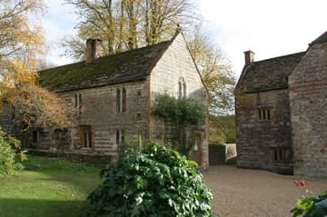 Abbey Barn and part of the Abbey House.