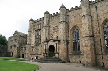 Facade and entrance of Durham Castle, now part of University College.
