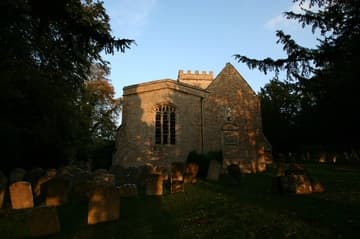 View from the west on an autumn evening.