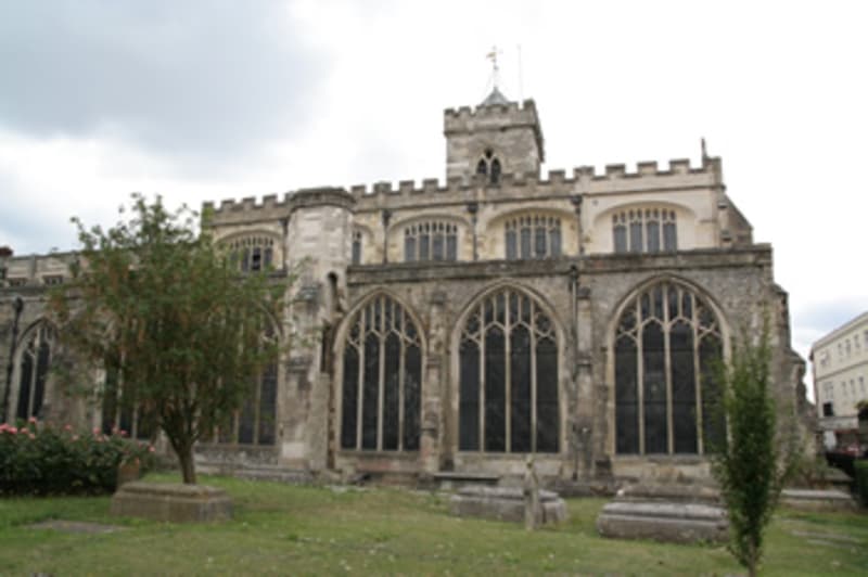 Exterior view of St Thomas Church, Salisbury.