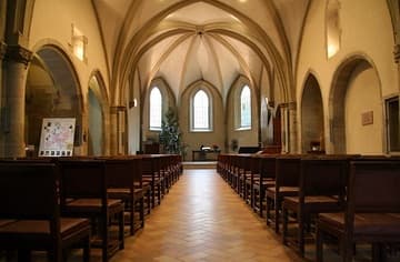 Interior looking east.