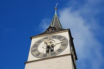 The Peterskirche has the largest clock face in Europe.