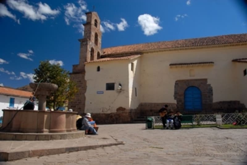 South side of San Blas Church on the square.