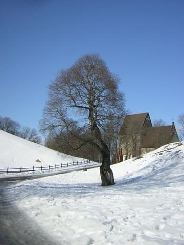 Path to the church of Gamla Uppsala.