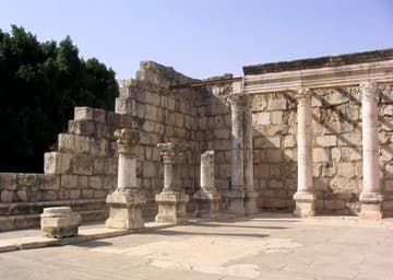 View of the northwest corner of the synagogue.