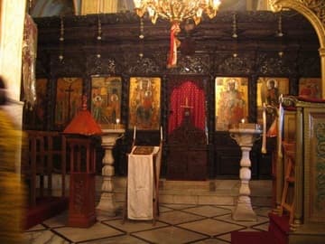 Wooden iconostasis dating from 1767.