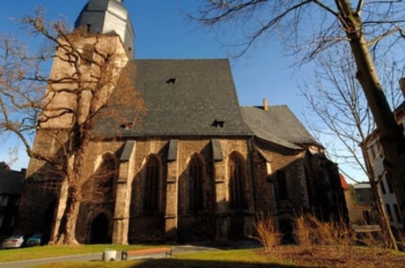 Martin Luther was baptized in the Church of St Peter and Paul in 1483.
