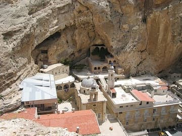 One of the hillside monasteries of Maalula.