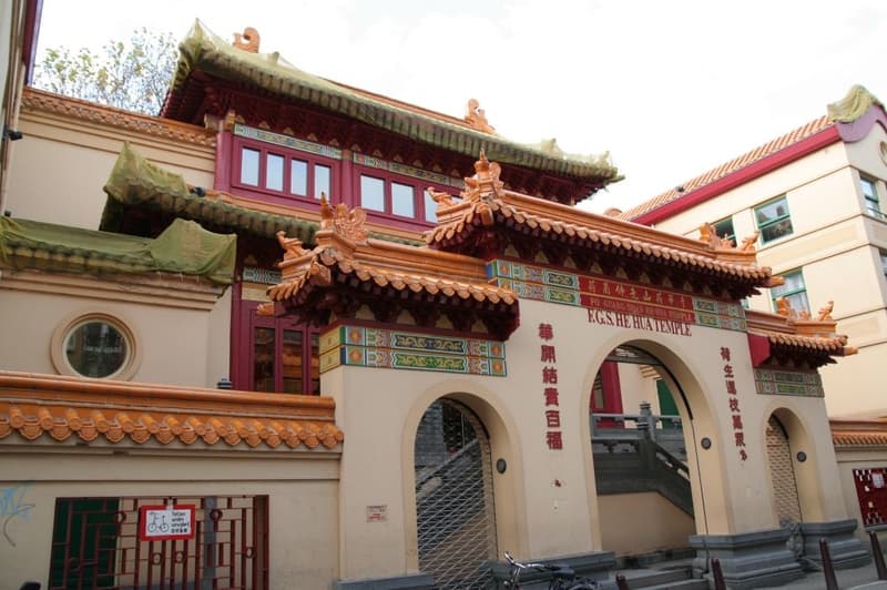 Entrance gate to the temple.