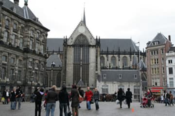 The 14th-century New Church is the national church of the Netherlands.