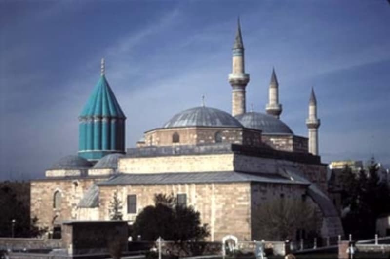 Mevlana Museum and Mausoleum in Konya.