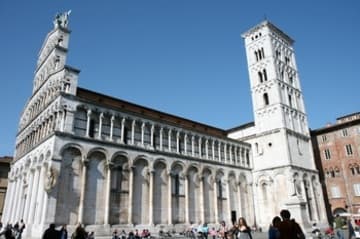 View of San Michele in Foro from southwest.