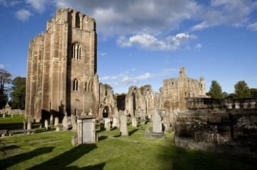 Elgin Cathedral from southwest.
