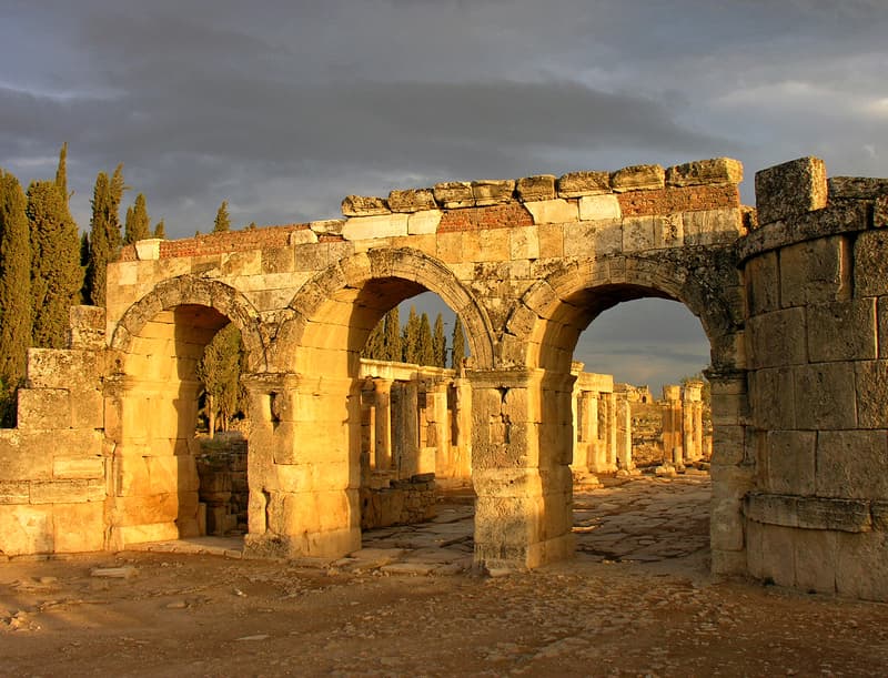 The Gate of Domitian (83 CE) at Hierapolis.